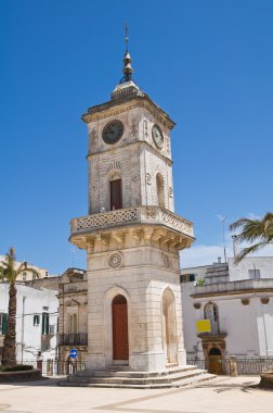 Saat Kulesi. Ceglie messapica. Puglia. İtalya.