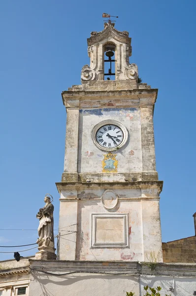 Torre do relógio. Francavilla Fontana. Puglia. Itália . — Fotografia de Stock