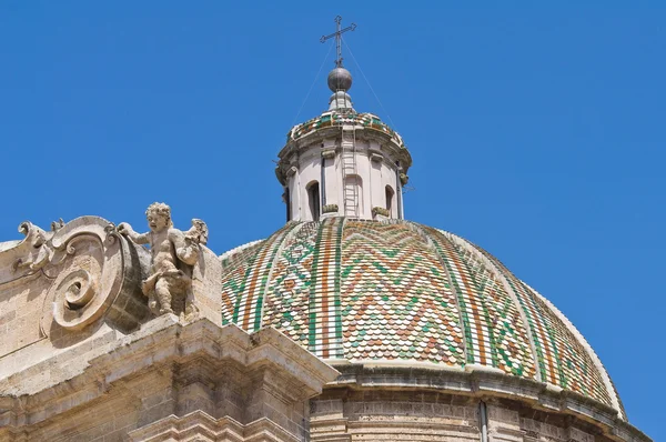Basiliek van ss. rosario. francavilla fontana. Puglia. Italië. — Stockfoto