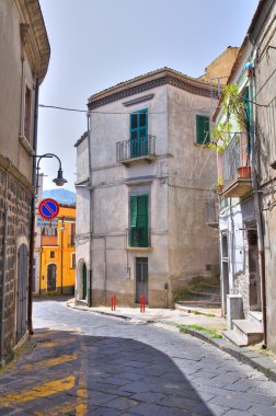 alleyway. Melfi. Basilicata. İtalya.