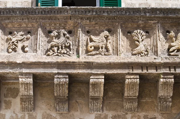 Argentinischer Palast. francavilla fontana. Apulien. Italien. — Stockfoto