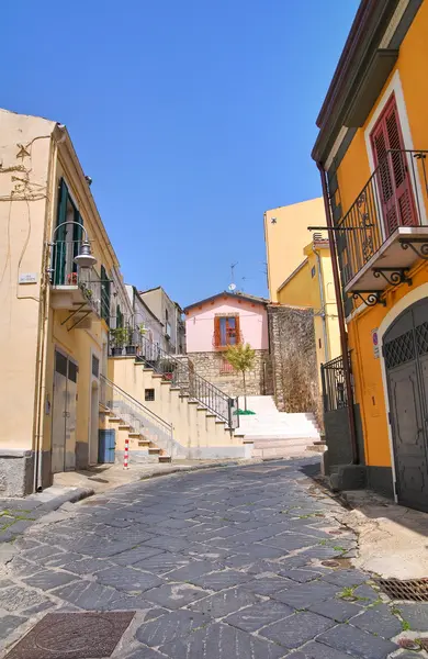 Uličky. Melfi. Basilicata. Itálie. — Stock fotografie