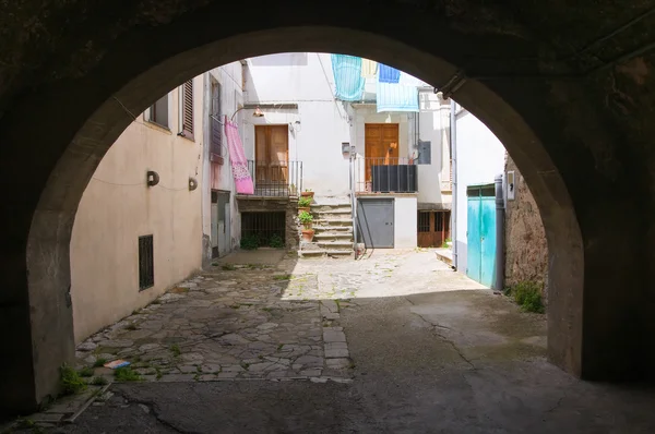 골목입니다. melfi입니다. 바실리카 타입니다. 이탈리아. — 스톡 사진