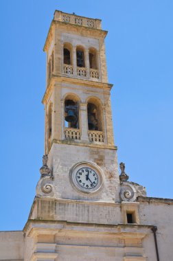 Saat Kulesi. Specchia. Puglia. İtalya.