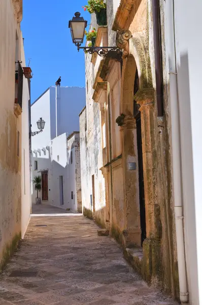 Steegje. Specchia. Puglia. Italië. — Stockfoto