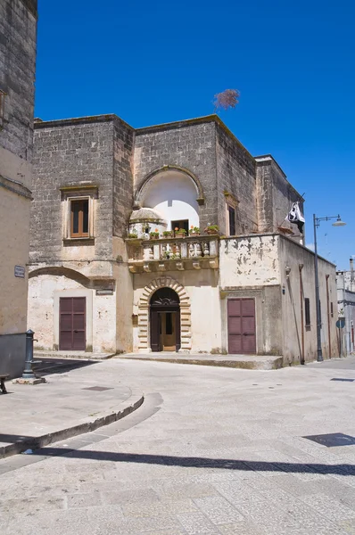 Steegje. Specchia. Puglia. Italië. — Stockfoto