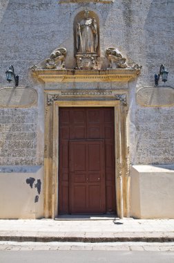 Kilise, antonio. Specchia. Puglia. İtalya.