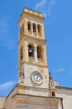 Saat Kulesi. Specchia. Puglia. İtalya.