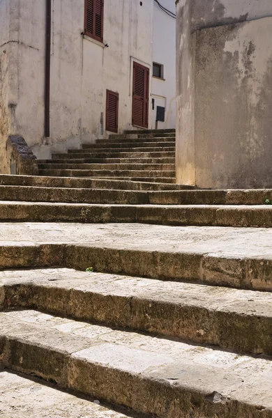 Callejuela. Specchia. Puglia. Italia . —  Fotos de Stock