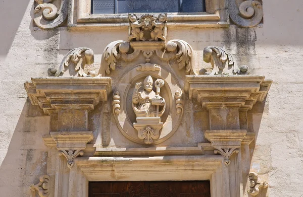 Chiesa madre. Specchia. Puglia. Italia . — Foto Stock