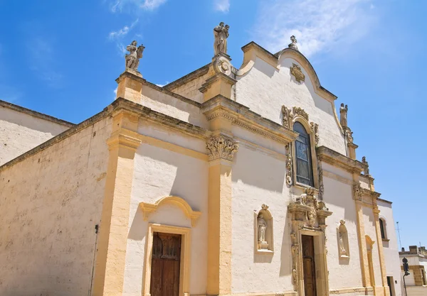 De moederkerk. Specchia. Puglia. Italië. — Stockfoto