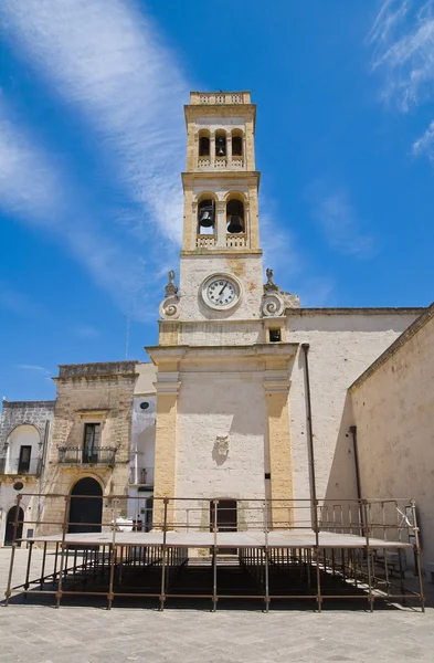 Torre do relógio. Specchia. Puglia. Itália . — Fotografia de Stock