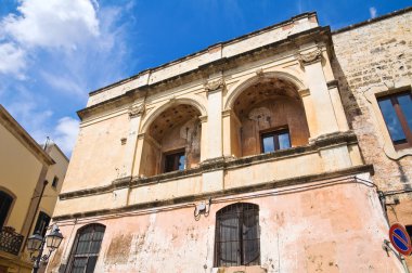 tarihi Saray. tricase. Puglia. İtalya.