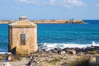 santa maria di leuca panoramik manzaralı. Puglia. İtalya.