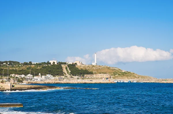 Panoramisch zicht van santa maria di leuca. Puglia. Italië. — Stockfoto