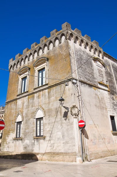 Uličky. Presicce. Puglia. Itálie. — Stock fotografie