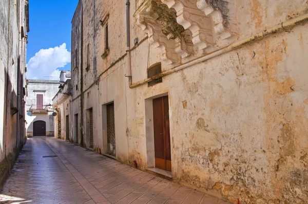 Uličky. Presicce. Puglia. Itálie. — Stock fotografie