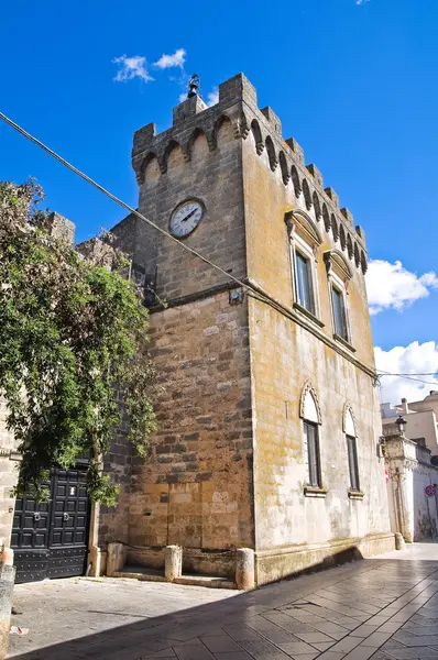 Arditi slott. Presicce. Puglia. Italien. — Stockfoto