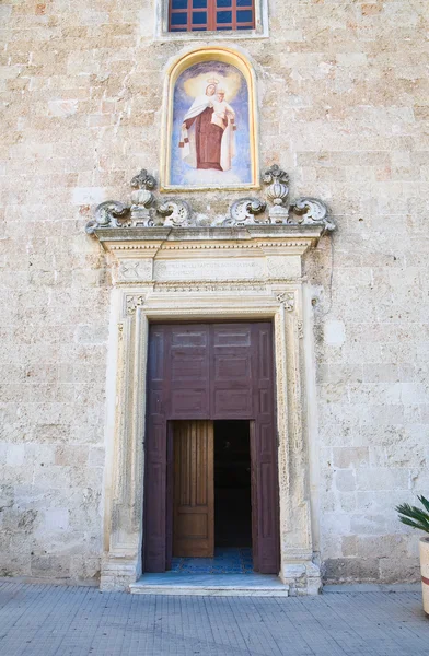 Chiesa del Carmine. Presicce. Puglia. Italia . — Foto Stock