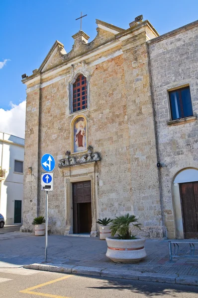 Kerk van carmine. Presicce. Puglia. Italië. — Stockfoto