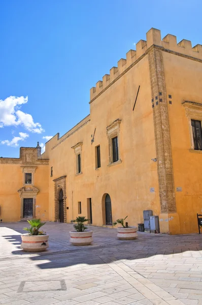 Ducal Sarayı. Presicce. Puglia. İtalya. — Stok fotoğraf