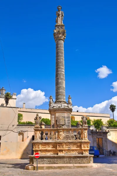 Columna de San Andrea. Presicce. Puglia. Italia . —  Fotos de Stock