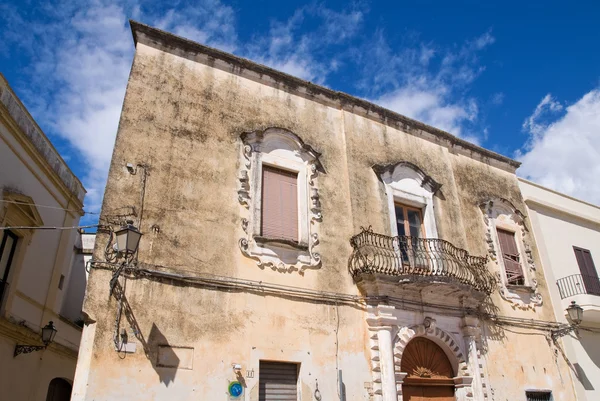 Historischer Palast. Presicce. Apulien. Italien. — Stockfoto