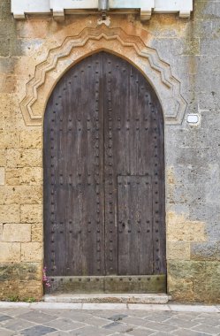 Saat Kulesi. Ugento. Puglia. İtalya.