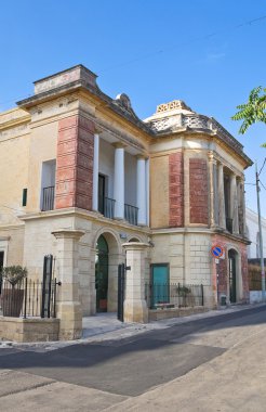 tarihi evi. Santa maria di leuca. Puglia. İtalya.