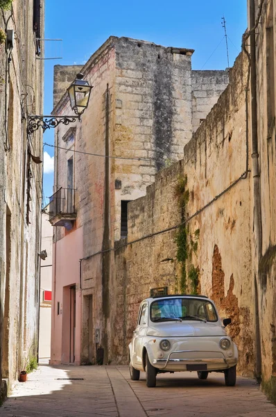 Uličky. Presicce. Puglia. Itálie. — Stock fotografie
