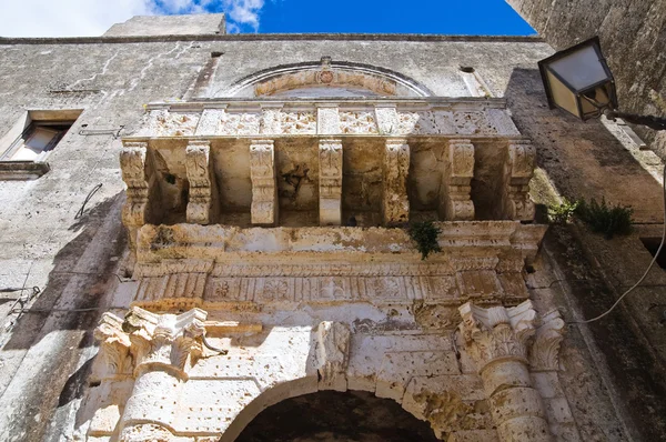 Soronzi paleis. Presicce. Puglia. Italië. — Stockfoto