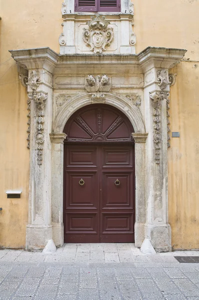 Palácio de Caputo. Tricase. Puglia. Itália . — Fotografia de Stock