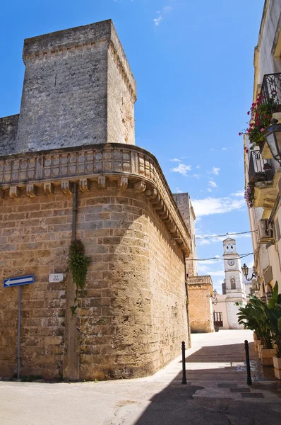 Slottet i felline. Puglia. Italien. — Stockfoto