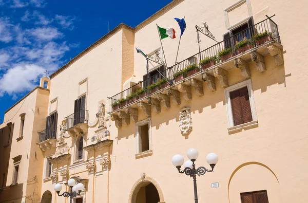 Palácio ducal. Taurisano. Puglia. Itália . — Fotografia de Stock