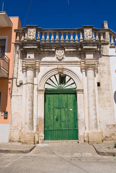 Romasi de giorgi παλάτι. taurisano. Puglia. Ιταλία. — Φωτογραφία Αρχείου