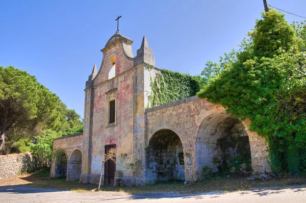 Igreja de Addolorata. Acquarica del Capo. Puglia. Itália . — Fotografia de Stock