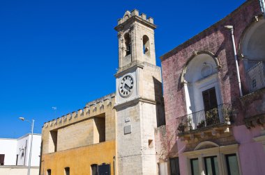 Saat Kulesi. alessano. Puglia. İtalya.