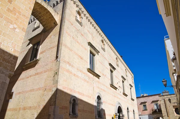 Palazzo Legari. Alessano. Puglia. Italia . — Foto Stock