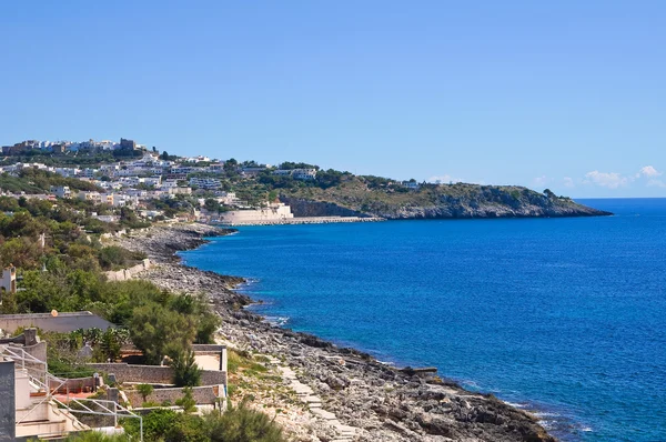 Panoramablick auf castro. Apulien. Italien. — Stockfoto