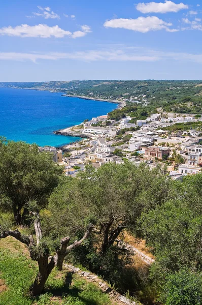 Panoramatický pohled na Castra. Puglia. Itálie. — Stock fotografie