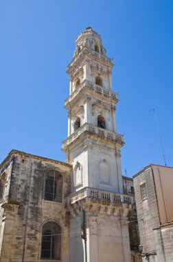 Duomo Katedrali ' belltower. Maglie. Puglia. İtalya.