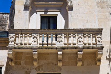 tarihi Saray. Maglie. Puglia. İtalya.