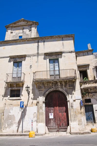 Historiskt palats. Maglie. Puglia. Italien. — Stockfoto