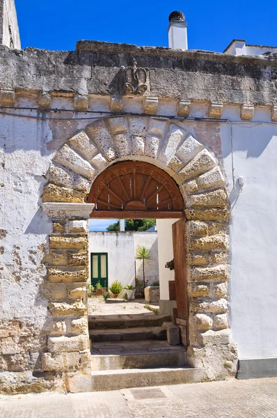 Tarihi Saray. Palmariggi. Puglia. İtalya. — Stok fotoğraf