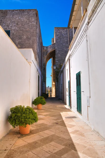 Uličky. Palmariggi. Puglia. Itálie. — Stock fotografie