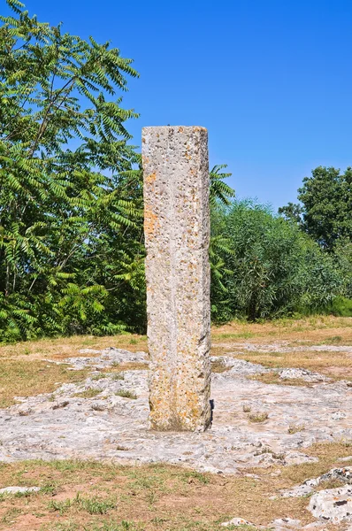 Menhir Montevergine. Palmariggi. Puglia. Itália . — Fotografia de Stock