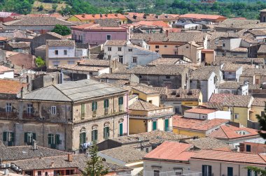 melfi panoramik manzaralı. Basilicata. İtalya.