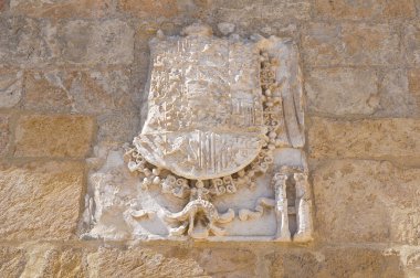 Tancredi çeşme. Brindisi. Puglia. İtalya.