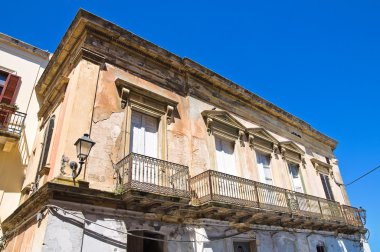 tarihi Saray. Brindisi. Puglia. İtalya.