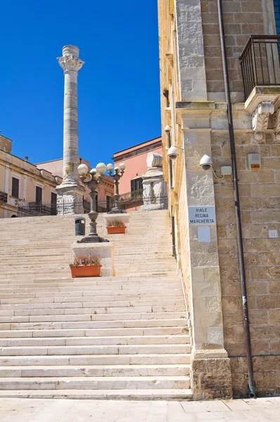 Rzymskie kolumny. Brindisi. Puglia. Włochy. — Zdjęcie stockowe